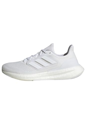 Adidas Pureboost 23 Shoes, Scarpe Da Ginnastica Uomo, Ftwr White/Ftwr White/Core Black, 42 Eu
