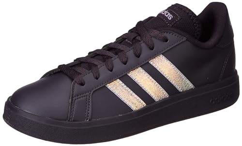 Adidas Grand Court Base 2.0, Scarpe Da Ginnastica Donna, Green Spark Core Black Putty Grey, 39 Eu