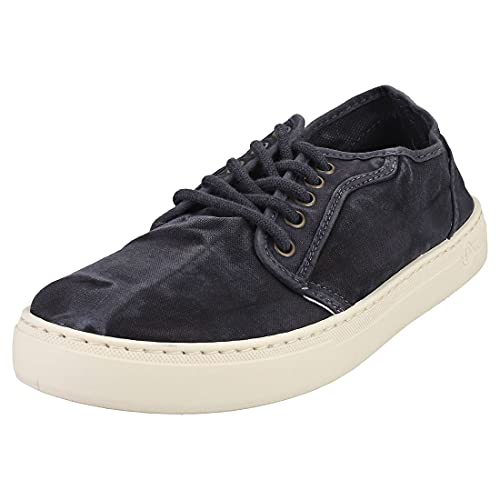 Natural World Eco - 6602E - Natural World Men'S Trainers - Organic Cotton Canvas Shoes - 100% Ecofriendly - Dark Blue Color
