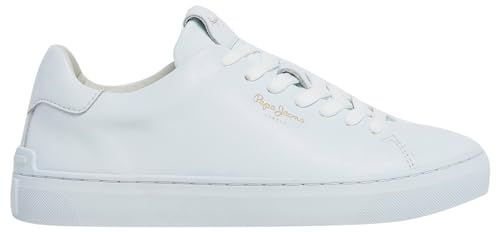 Pepe Jeans Camden Classic W, Scarpa Da Ginnastica Donna, Bianco (Bianco), 36 Eu
