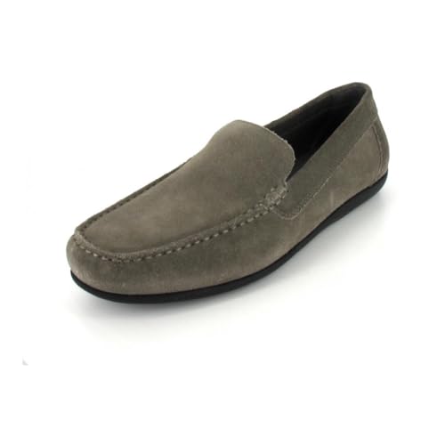 Geox U Ascanio B, Moccasin, Grigio Tortora, 41 Eu