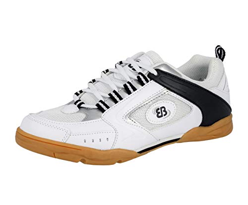 Brütting Perfect, Scape Per Sport Indoor Uomo, Bianco (Weiss/Marine/Silber), 36 Eu