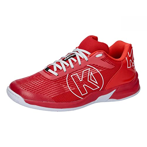Kempa Attack Three 2.0, Pallamano, Scarpe Sportive Unisex-Adulto, Rosso, 45 Eu