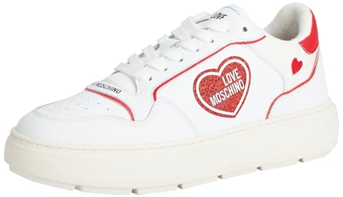 Love Moschino Sneakers Bold Love Donna White - Red 39 Eu
