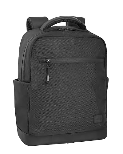 Comix U - Zaino Business, Con Tasca Imbottita Per Pc O Tablet 13'', 2 Tasche Laterali Con Elastico, Tasca Frontale Con Zip, Retro Ergonomico In Mesh,