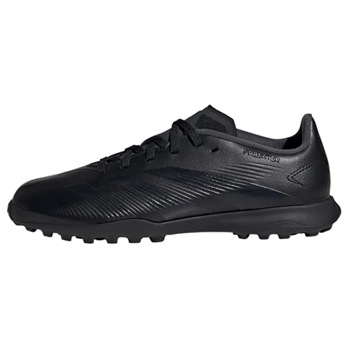 Adidas Predator 24 League Turf Boots, Scarpe Da Ginnastica Unisex-Adulto, Core Black/Carbon/Core Black, 33 Eu