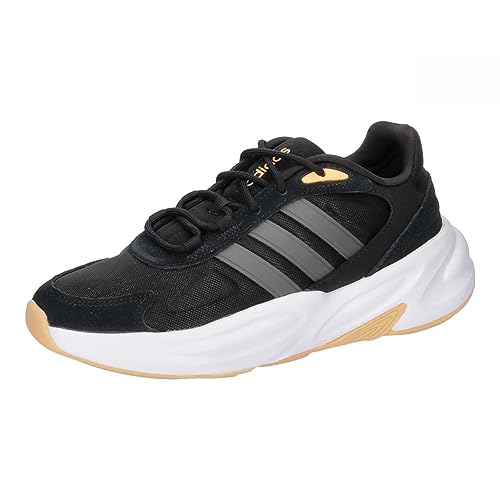 Adidas Ozelle Cloudfoam Lifestyle Running Shoes, Scarpe Da Corsa Donna, Core Black Grey Five Acid Orange, 43 1/3 Eu