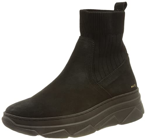 Marc Shoes Zoe, Stivali Alla Moda Donna, Cow Suede Black, 36 Eu