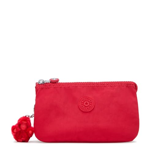 Kipling Creatività L, Astuccio Donna, Rosso Rosso, Large