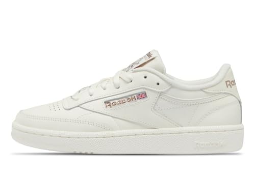 Reebok Club C 85, Scarpe Da Ginnastica Donna, 42.5 Eu, Bianco Chalk Chalk Rosgol