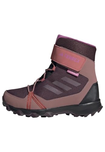 Adidas Terrex Snow Velcro Cold.Rdy Winter, Scarpe Alte Unisex - Bambini E Ragazzi, Shadow Maroon Wonder Red Pulse Lilac, 36 2/3 Eu