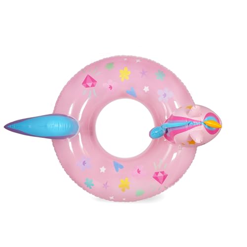 Legami - Ciambella Gonfiabile Per Piscina, Maxi Ciambellone Per Bambini, Accessorio Gonfiabile Mare Spiaggia, Sostiene Fino A 40 Kg, Ciambella Unicorn
