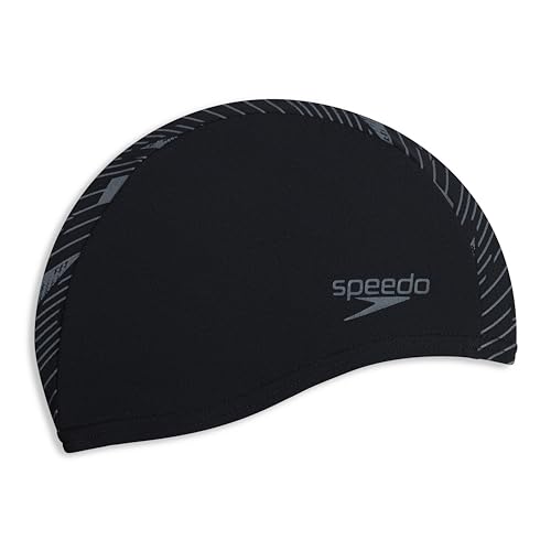 Speedo Boom Endurance + Cap Cuffie Da Nuoto Per Unisex Adulto, Nero/Grigio, One Size