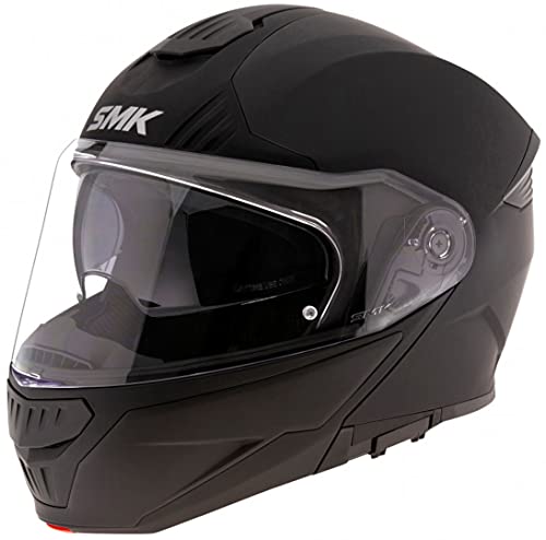 Smk Casco Da Moto Smk, Gullwing Nero Opaco Xl