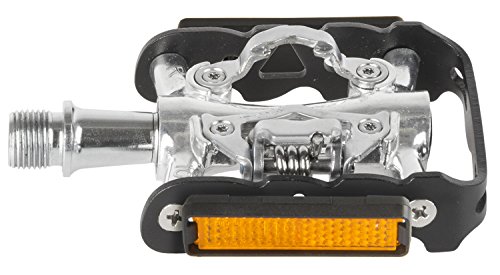 M-Wave Peasy, Pedale Combinato, Doppia Funzione, Corpo E Gabbia In Alluminio, Asse Cnc Crmo, Con Cuscinetti A Sfera Industriali. Unisex Adulto, Nero/A