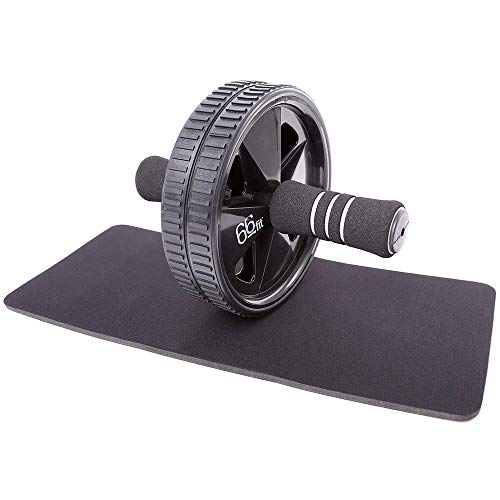 66Fit Ab Roller Wheel & Knee Pad - Abs Core Abdominal Workout Fitness Exerciser