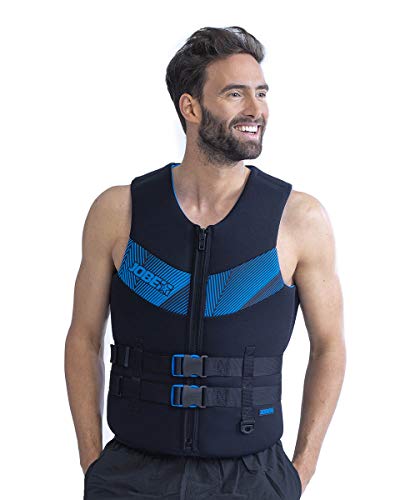 Jobe Mens Muta In Neoprene 50N Sport Acquatici Waterski Jetski Wakeboarding Safety Impact Vest - Top 244920004 - Nero Blu