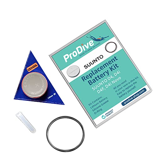 Prodive - Kit Batteria Per Computer Subacqueo Suunto D4 D4I, Set Di Ricambio