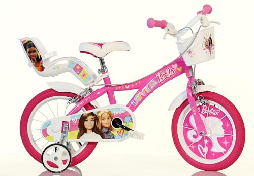 Dino Bikes Bicicletta Da Bambina Barbie 16" Adatta A Bambine Di Altezza Compresa Tra I 107 Ed I 125 Cm. Codice Art. 616G-02Ba