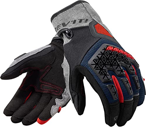 Revit Mangrove Guanti Moto (Black/Gray/Blue,M)