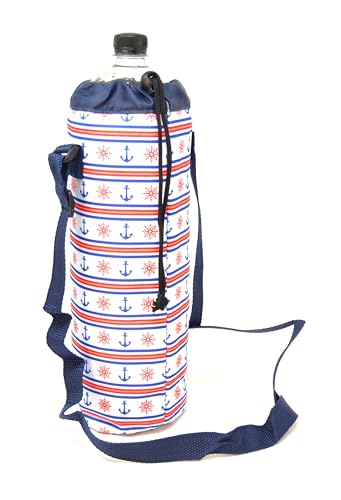 2L Total Hidalgo 2 Ltr Bottiglie Refrigeratore, Tessuto Come Denim, Flessibile Portatile Per Spiaggia Campeggio Borsa Termica Campeggio Refrigeratore.