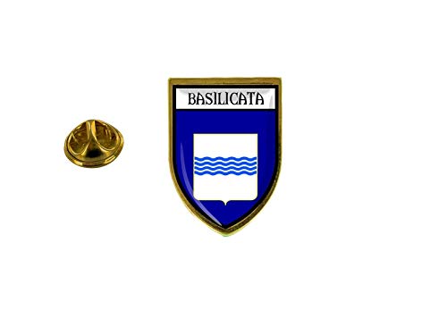 Akachafactory - Spilla In Pino Con Bandiera Del Paese Stemma Italia Basilicata