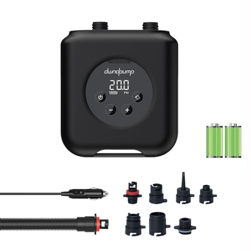 Dwndpump Pompa Elettrica Sup, 20Psi Pompa Per Sup, Compressore Aria Portatile, 4000Mah Elettrico Gonfiatore Sup Batteria 12V Dc Connessione, Aria Pomp