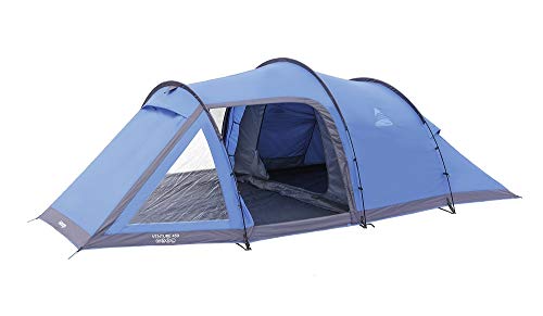 Vango, Venture 450 - Tenda Da Campeggio A Tunnel A Tre Aste Per 4 Persone, Colore: Blu