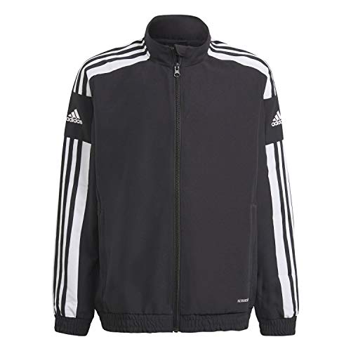Adidas Squadra 21 Presentation Track Tracksuit Jacket, Giacca Unisex-Bambini E Ragazzi, Black/White, 116