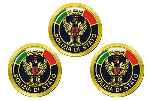 Giftshop Uk - Pennarelli Per Palline Da Golf Polizia Di Stato