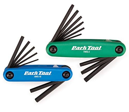 Park Tool Fws-2 - Set Di Chiavi Pieghevoli, Blu/Verde