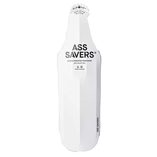 Ass Savers Asb-1-Wht, Parafanghi Per Biciclette Unisex, Bianco, Grande