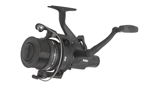 Mitchell Avocet Black Edition Mulinello Per Carpa E Pesce Gatto – Manico Pieghevole One Touch – Pomello In Legno – Fornito Con Lenza Da Pesca