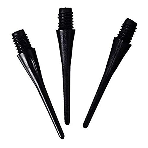 Best Sporting Dart In Plastica, Punte In Nylon Per Freccetta, 100 Pezzi Soft Dart, Nero, Bianco O Rosso, Nero