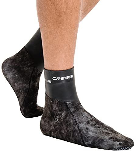 Cressi Sarago Thermal Socks Calzini Per Pinne In Neoprene, Unisex Adulto, Marrone (Mimetico), S