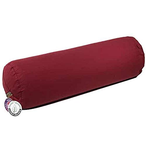 Manibhadra Bolster Da Yoga Cilindrico Rosso