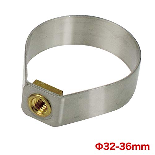 Klickfix Schellen Adapter, Fascetta Per Adattatore Contour Unisex Adulto, Argento-Argento, 32-36Mm