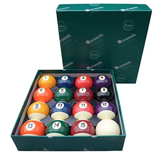 Aramith The Belgian Billiard Balls Continental Bilie Biliardo Diametro Mm.38, In Resina Fenolica, Disciplina Pool 15 Biglie Numerate E Una Bianca Batt