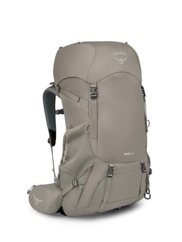 Osprey Renn 50 Women'S Backpacking Backpack Pediment Grey/Linen Tan O/S