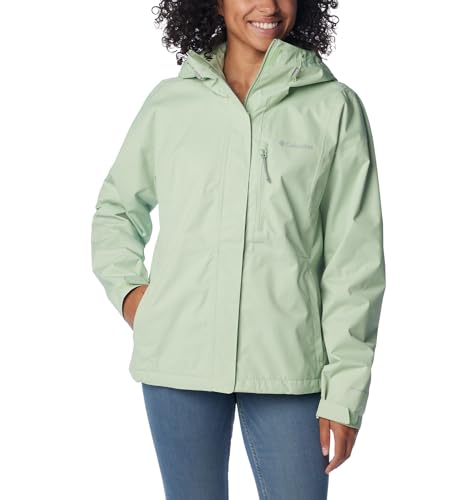 Columbia Hikebound Jacket, Chaqueta De Lluvia Impermeable Donna, Sage Leaf,