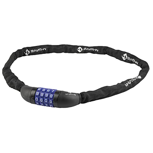 Combination Chain Lock M-Wave, Size 3.5X900Mm, With Textile Cover, With 4 Numbered Rings, Banderole