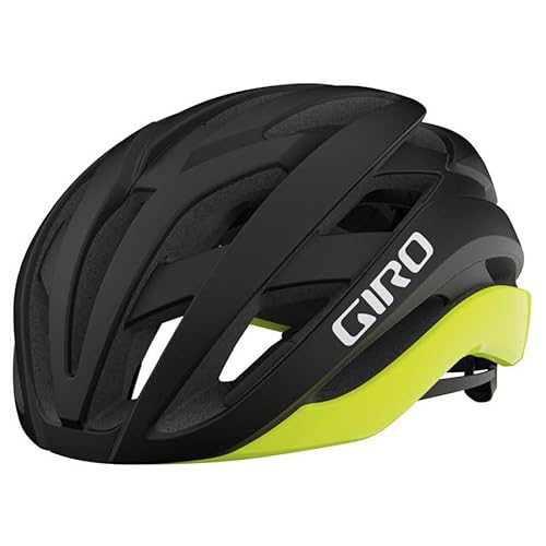 Giro Cielo Mips, Caschi Unisex-Adulto, Matte Black/Highlight Yellow, M