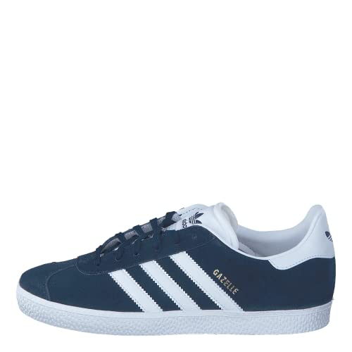 Adidas Gazelle J, Sneakers Unisex - Bambini E Ragazzi, Blu Collegiate Navy Ftwr White Ftwr White, 38 2/3 Eu