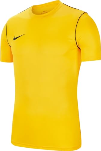 Nike Park 20, Jersey A Manica Corta Uomo, Giallo/Nero (Tour Yellow/Black/Black), 2Xl