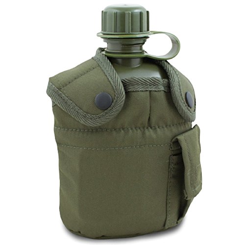 Mil-Tec Us Feldflasche Kst.M.Be.U.Hü, Bottiglia Di Campo Unisex-Adulto, Oliva, Taglia Unica