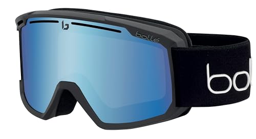 Bollé, Maddox Black Corp Matte, Light Vermillon Blue Cat 1, Occhiali Da Sci, Medium, Unisex Adulto