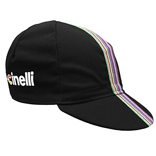 Cinelli Ciao, Cappellino Da Ciclismo Unisex-Adulto, Nero, Taglia Unica