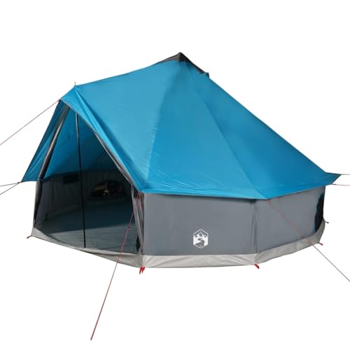Vidaxl Tenda Familiare Tipi Per 10 Persone Blu Impermeabile
