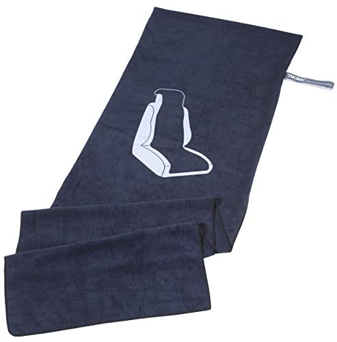 Troika Unisex – Adulti Ssudore Auto Asciugamano, Nero, 1400 X 400 X 5 Mm