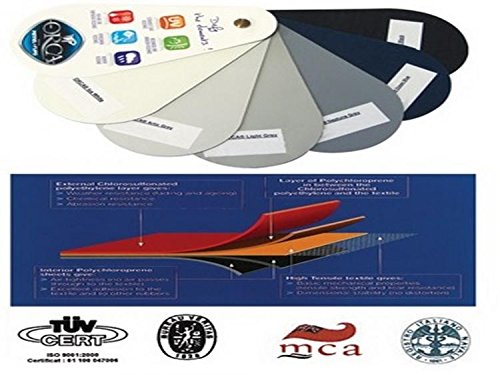 Tessuto Neoprene Grigio Artico 1100 Den Cm 50 X 50 Riparazione Barca
